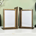 Antique Gold Photo Frame Bookends