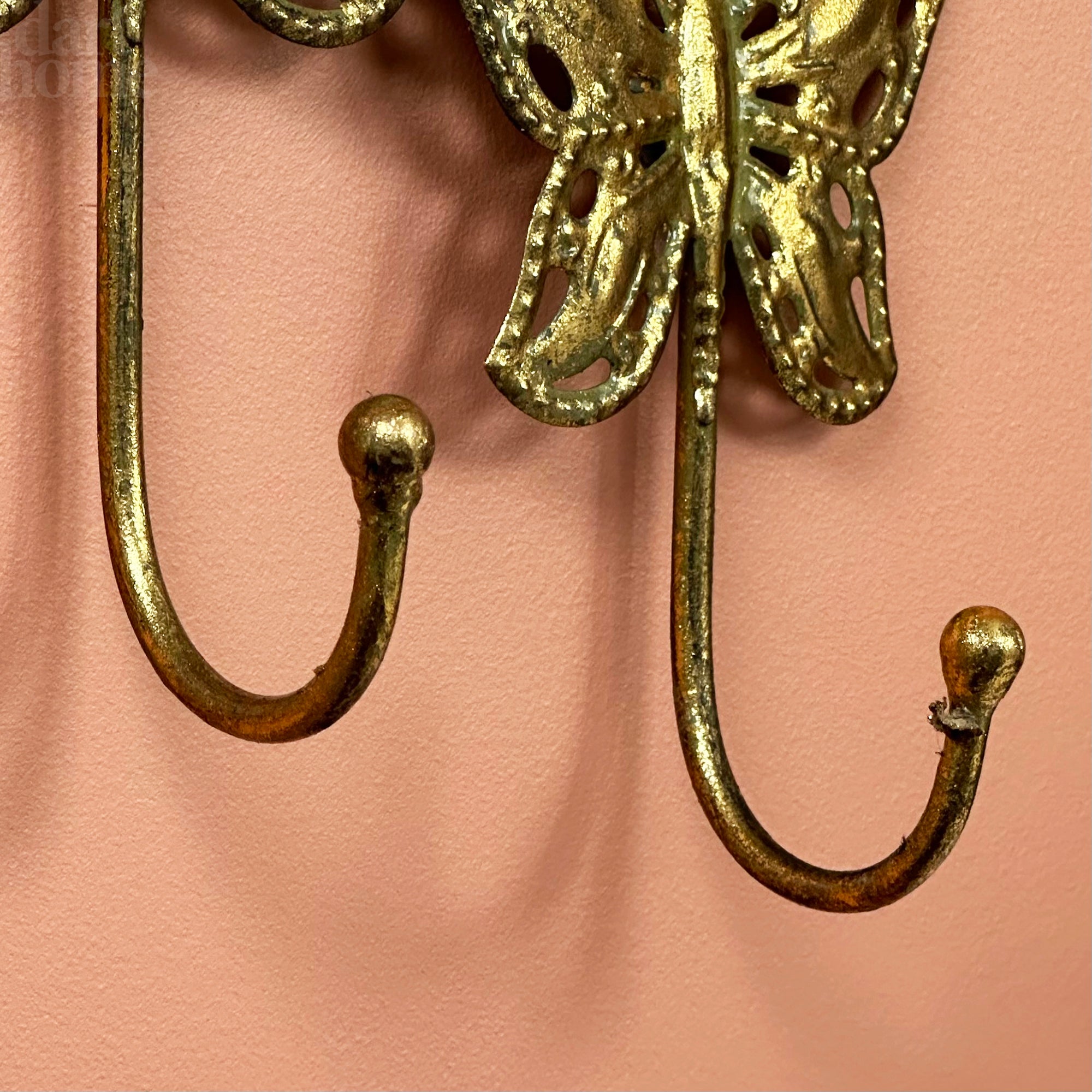 Set Of 4 Gold Butterfly Hooks