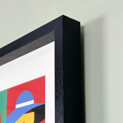 Abstract Face Framed Print 30x40cm - Style B