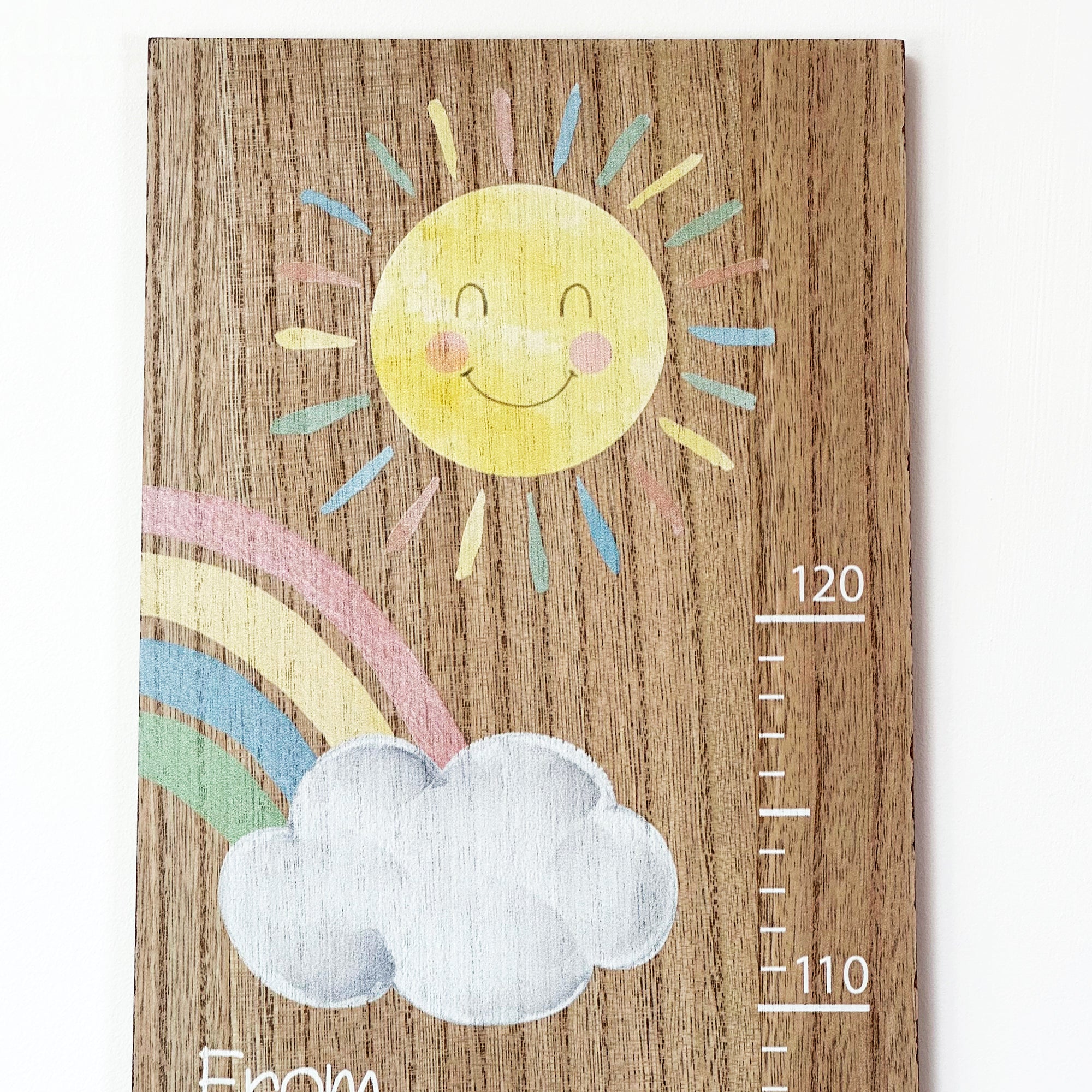 Rainbow Height Chart