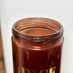Amber Glass Rice Jar