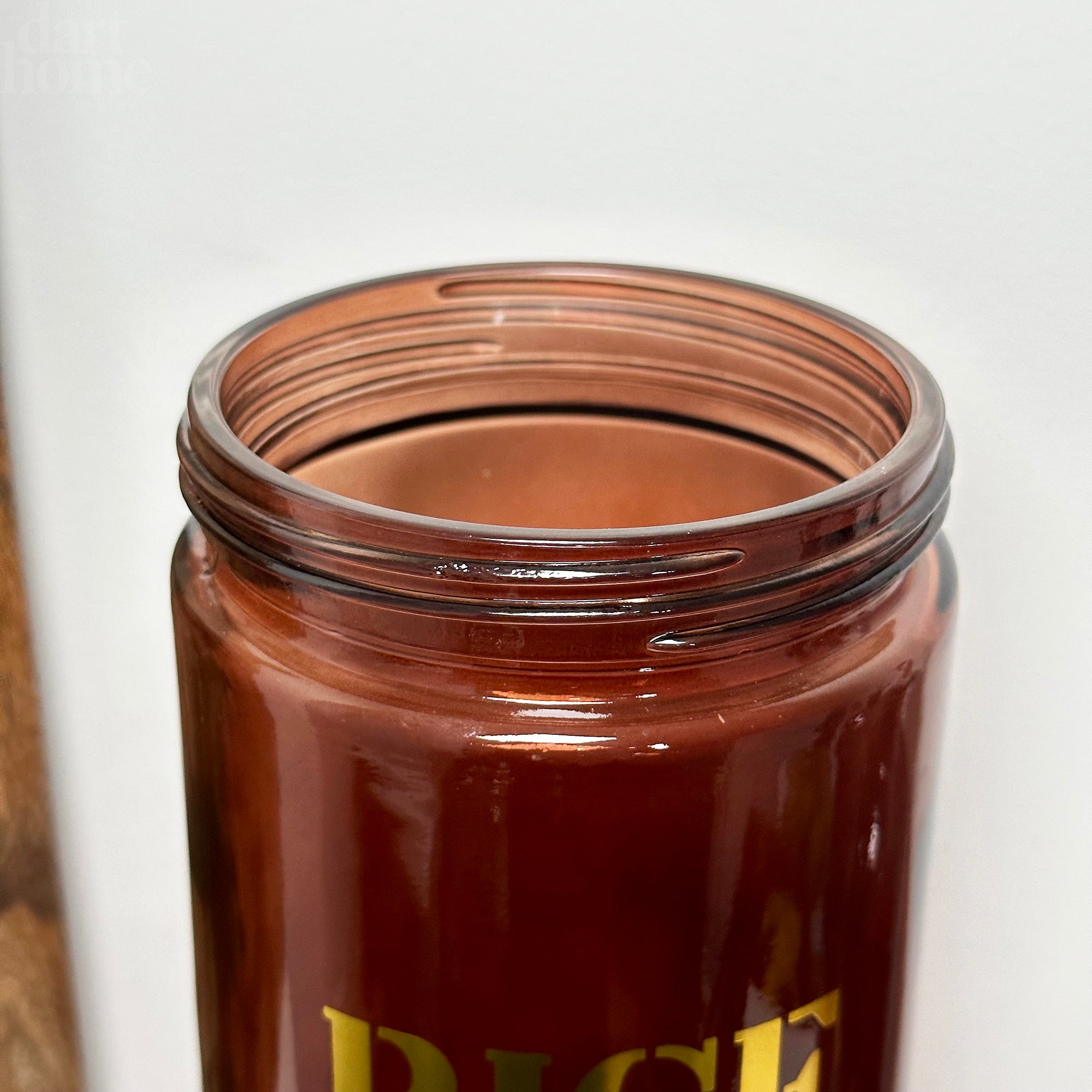 Amber Glass Rice Jar