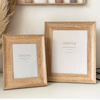 Natural Thick Wood Picture Frame 5 x 7"