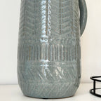 Große blau gemusterte Krugvase