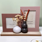 Blush Dried Flowers Multi Photo Frame
