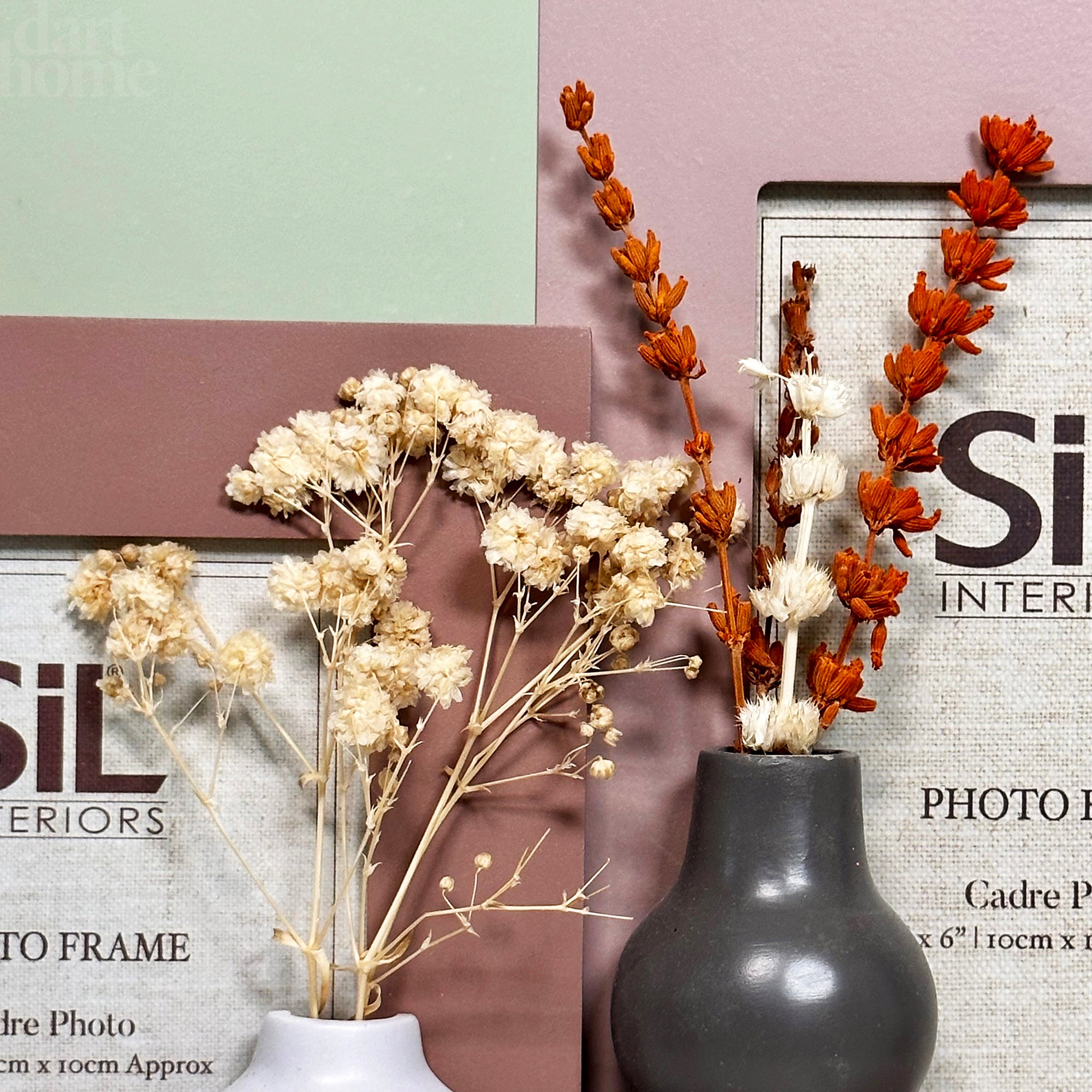 Blush Dried Flowers Multi Photo Frame