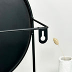 Black And Gold Clock With Shelf