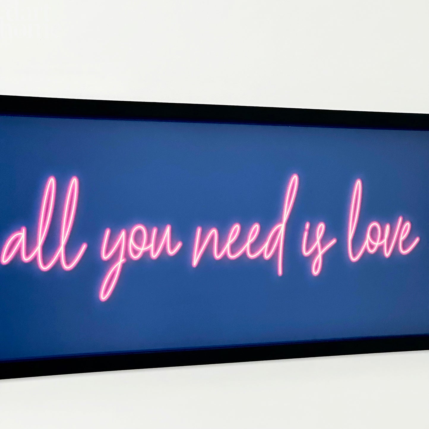 All You Need Is Love Framed Neon Wall Art