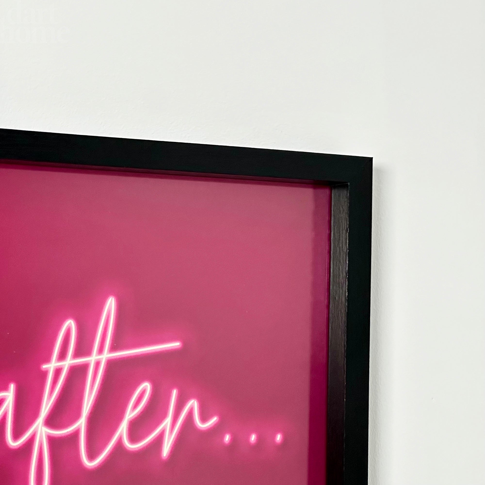 Pink Happily Ever After Framed Neon Wall Art