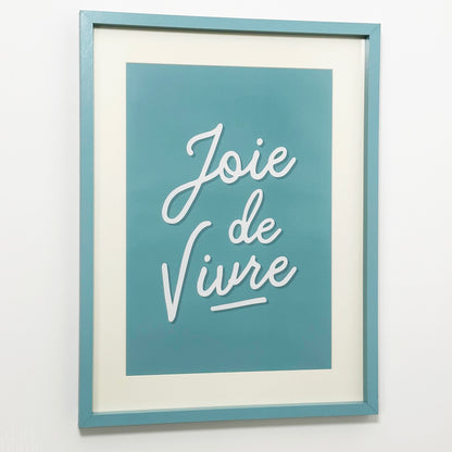 Blue Joie De Vivre Framed Print