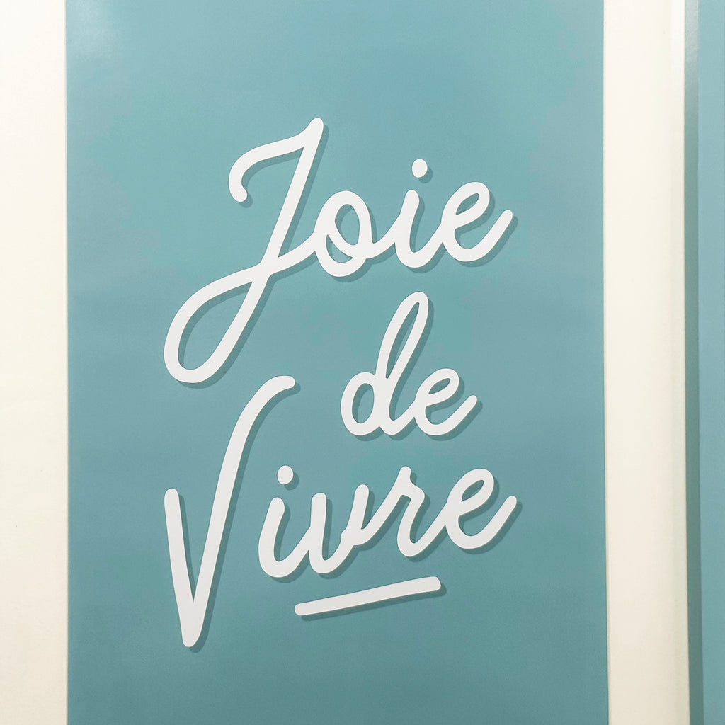 Blue Joie De Vivre Framed Print
