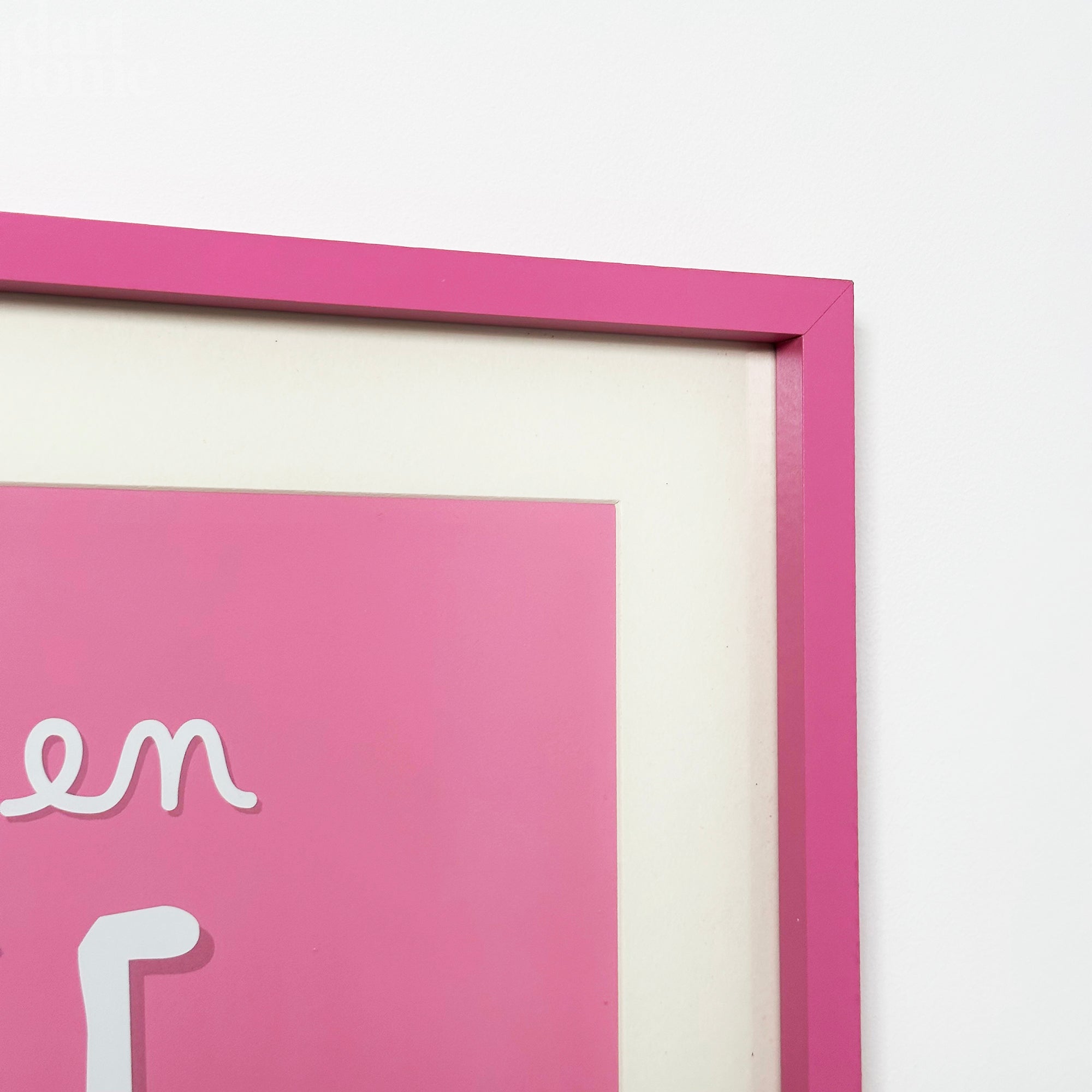 Pink La Vie En Rose Framed Print