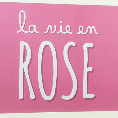 Pink La Vie En Rose Framed Print