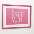 Pink La Vie En Rose Framed Print