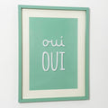 Green Oui Oui Framed Print