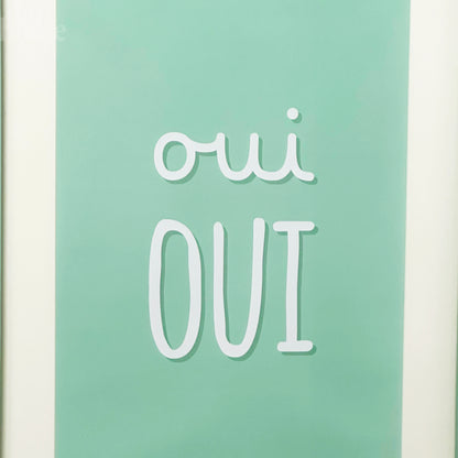Green Oui Oui Framed Print