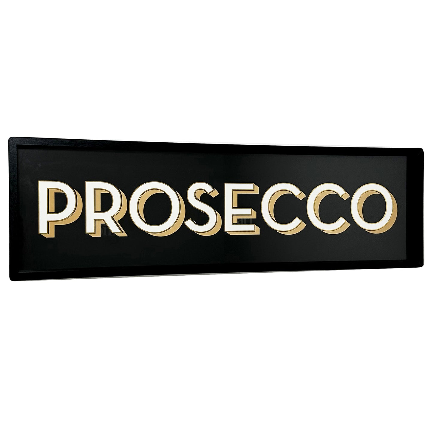 Black Prosecco Bar Sign