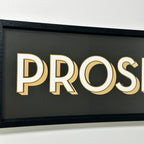 Black Prosecco Bar Sign