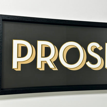 Black Prosecco Bar Sign