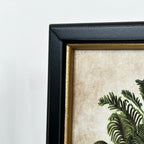 Gerahmter Toile-Druck „Tiger im Dschungel“.
