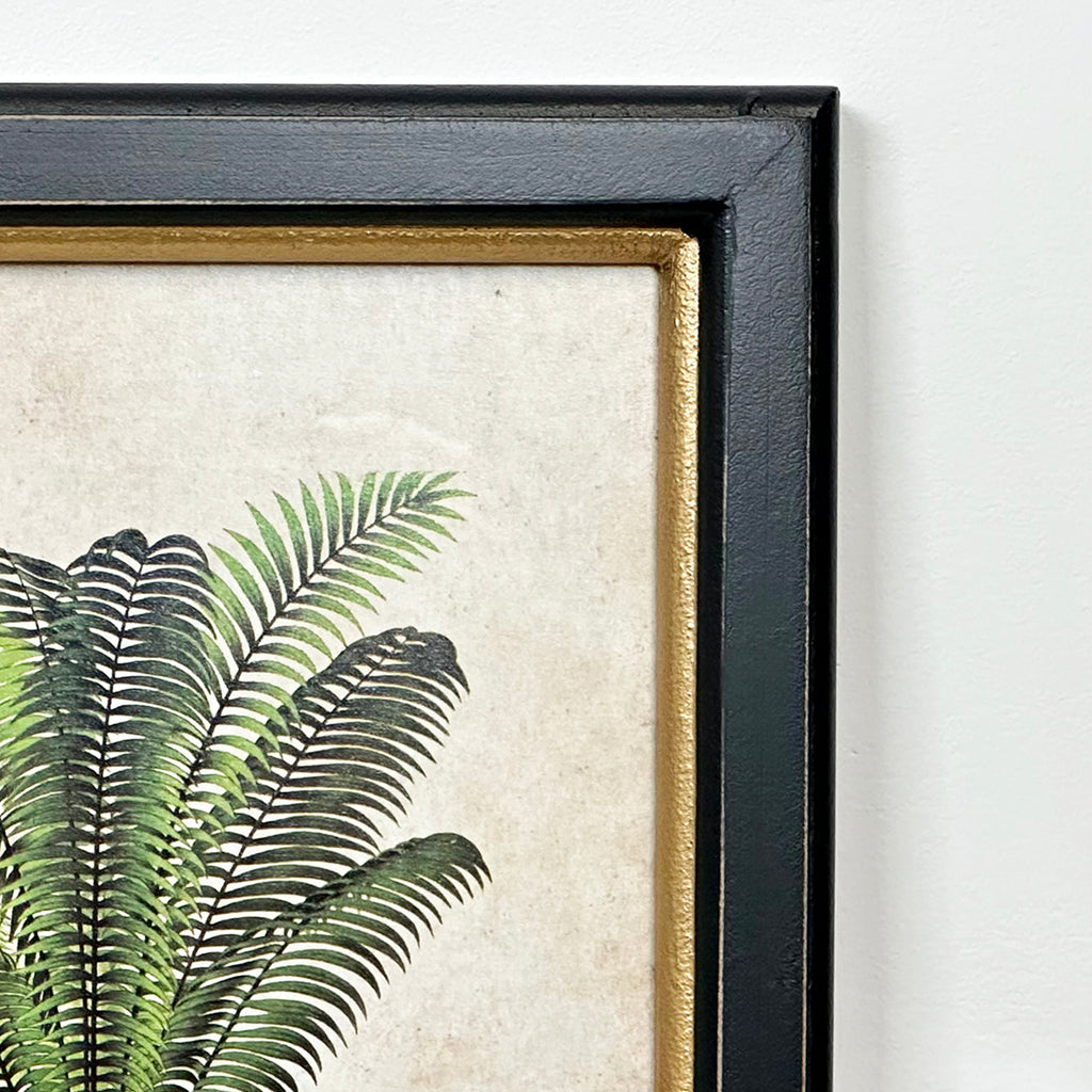 Leopard In The Jungle Toile Framed Print