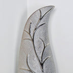 Champagne Silver Slender Leaf Vase