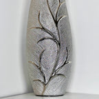 Champagne Silver Slender Leaf Vase