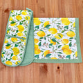Lemon Grove Oven Glove And Tea Towel Set