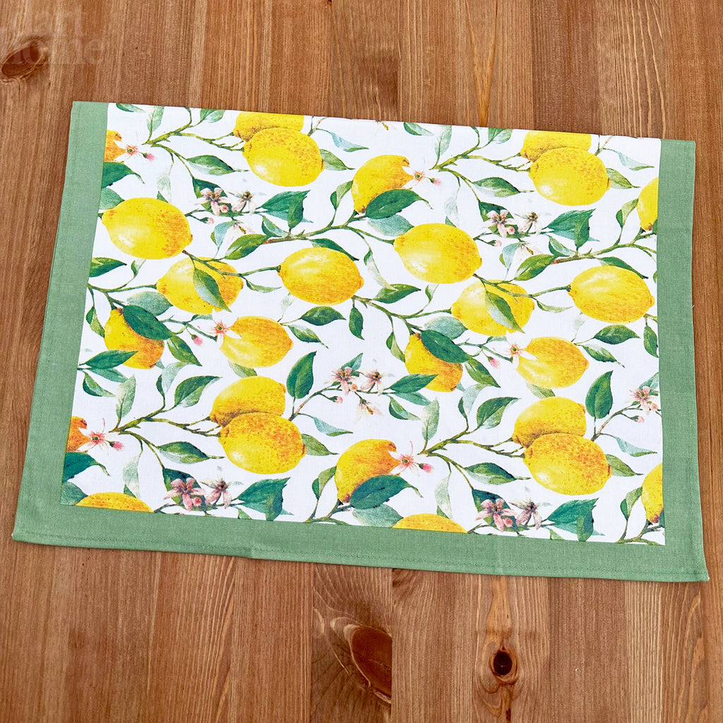 Lemon Grove Oven Glove And Tea Towel Set