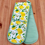 Lemon Grove Oven Glove And Tea Towel Set