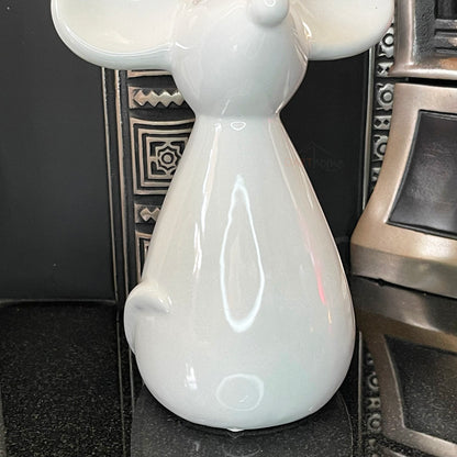 Ceramic Grey Mouse Figurine