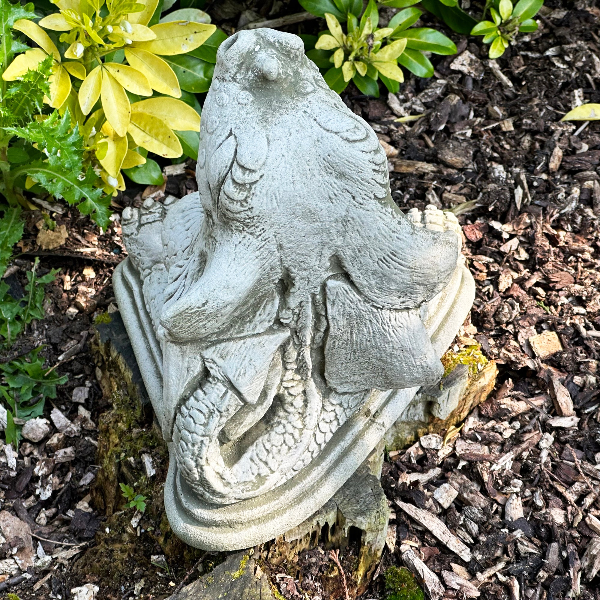 Stone Naughty Dragon Garden Sculpture