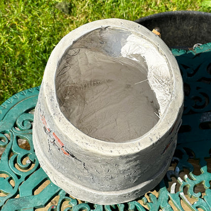 Hedgehog In Antique Bucket Flower Pot