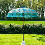 Blauer und goldener Bali-Sonnenschirm, 2 m