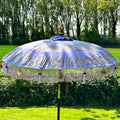 Lilac And Gold Bali Sun Parasol 2m