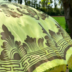 Gelber und goldener Bali-Sonnenschirm, 2 m
