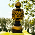 Gelber und goldener Bali-Sonnenschirm, 2 m