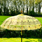 Gelber und goldener Bali-Sonnenschirm, 2 m