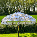 Weißer und goldener Bali-Sonnenschirm, 2 m