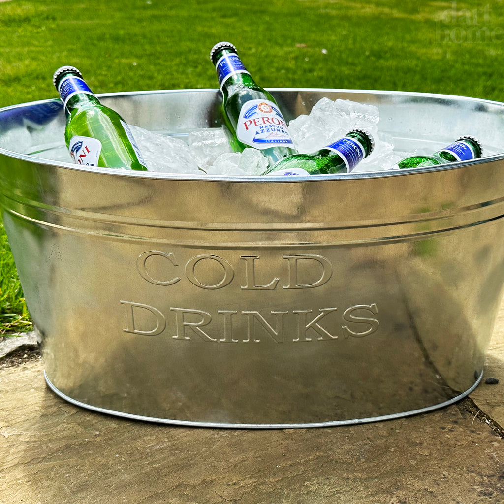 Galvanised Cold Drinks Ice Bucket