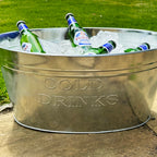 Galvanised Cold Drinks Ice Bucket
