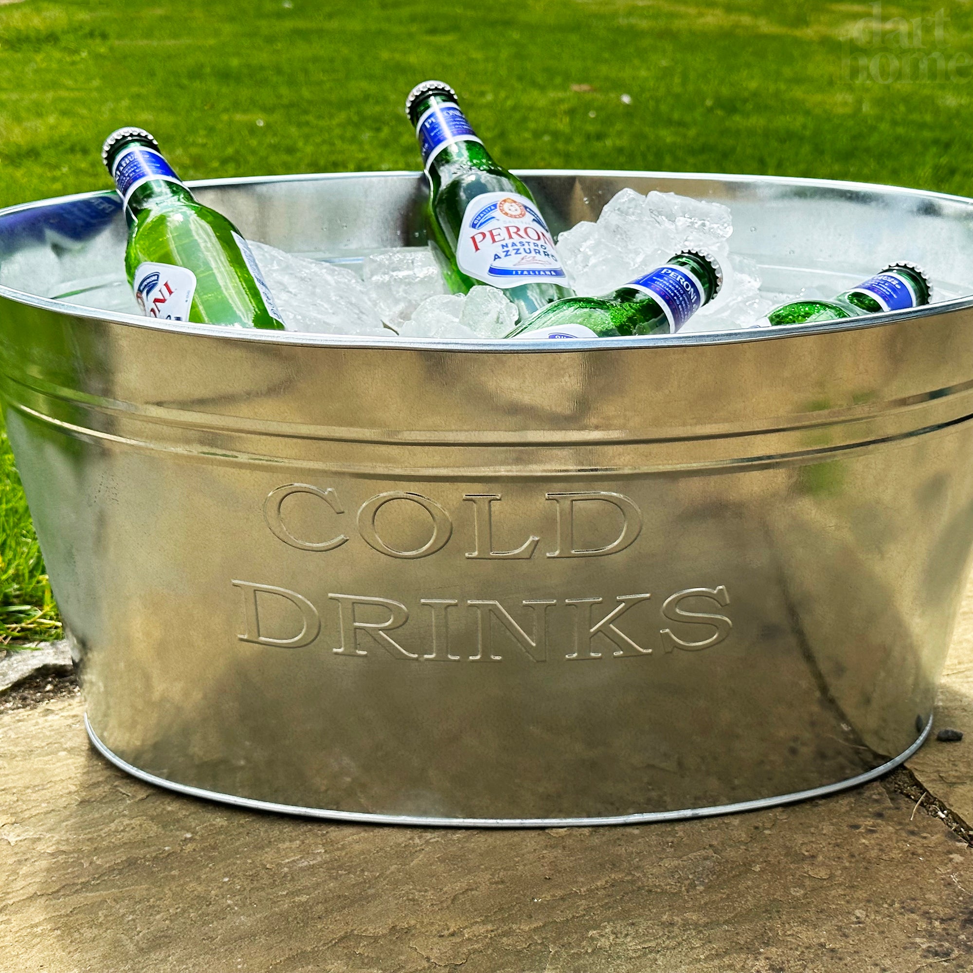 Galvanised Cold Drinks Ice Bucket