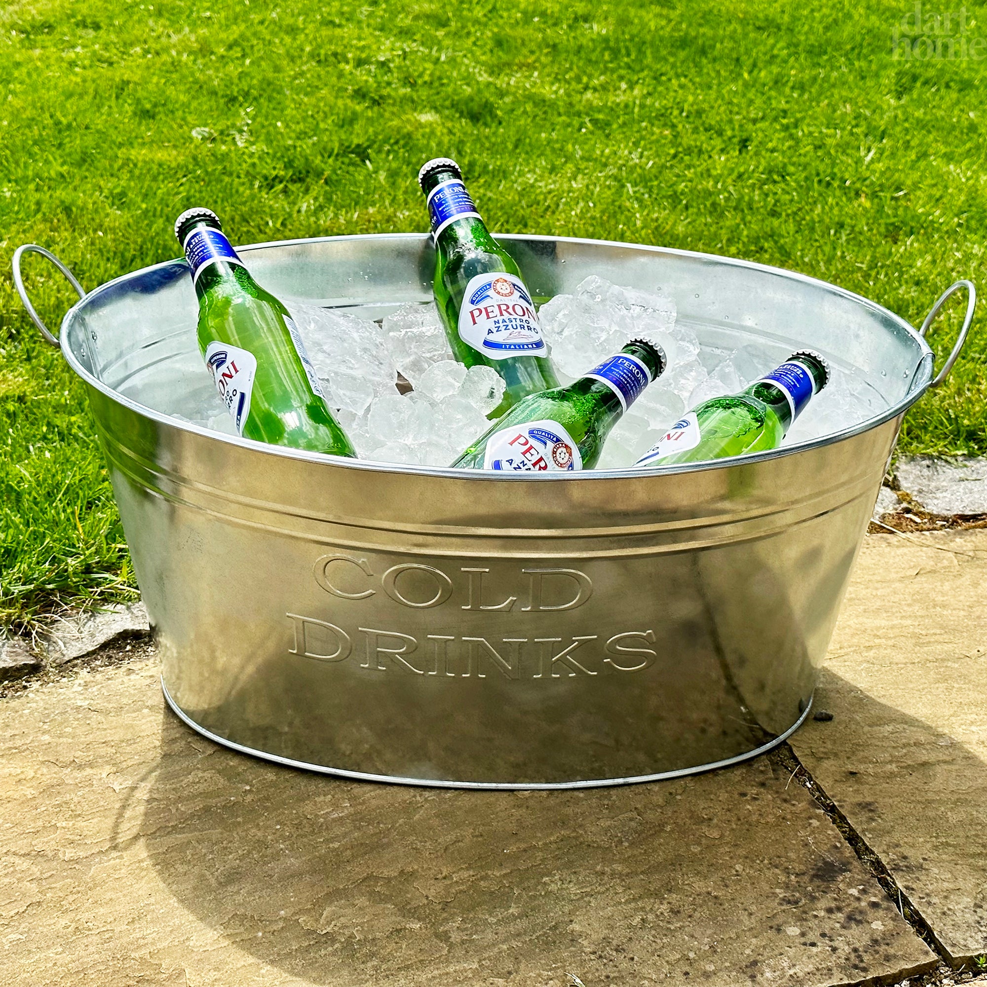 Galvanised Cold Drinks Ice Bucket