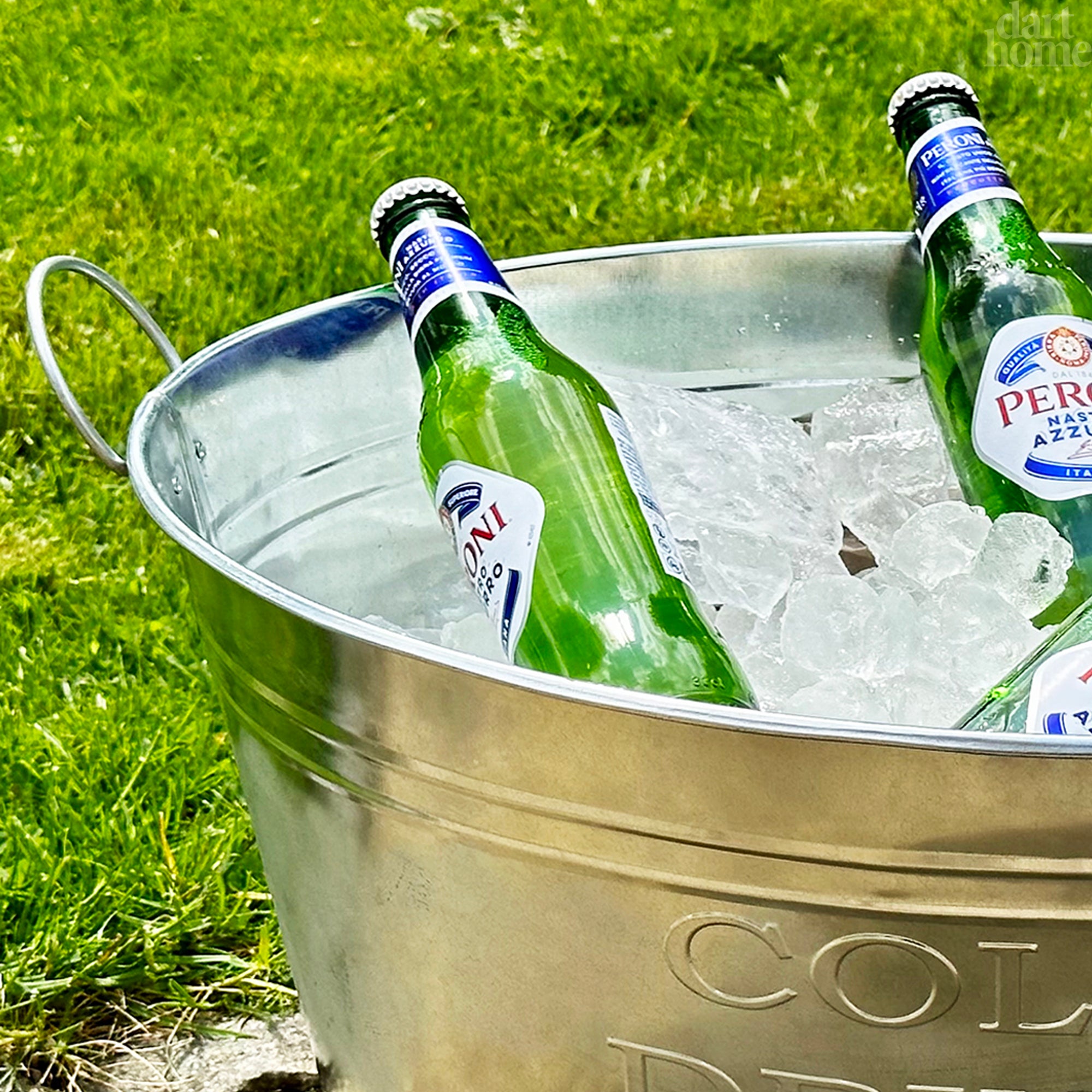 Galvanised Cold Drinks Ice Bucket