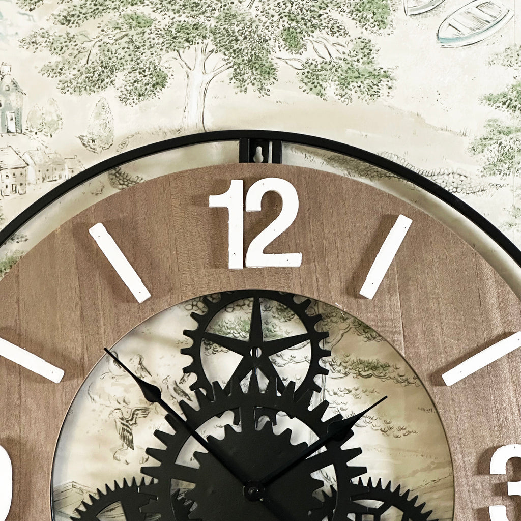 Industrial Cogs Wall Clock