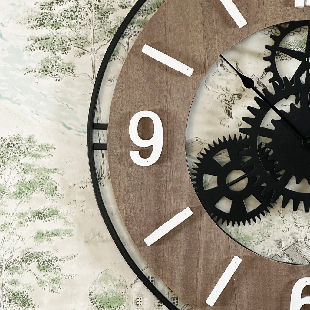 Industrial Cogs Wall Clock