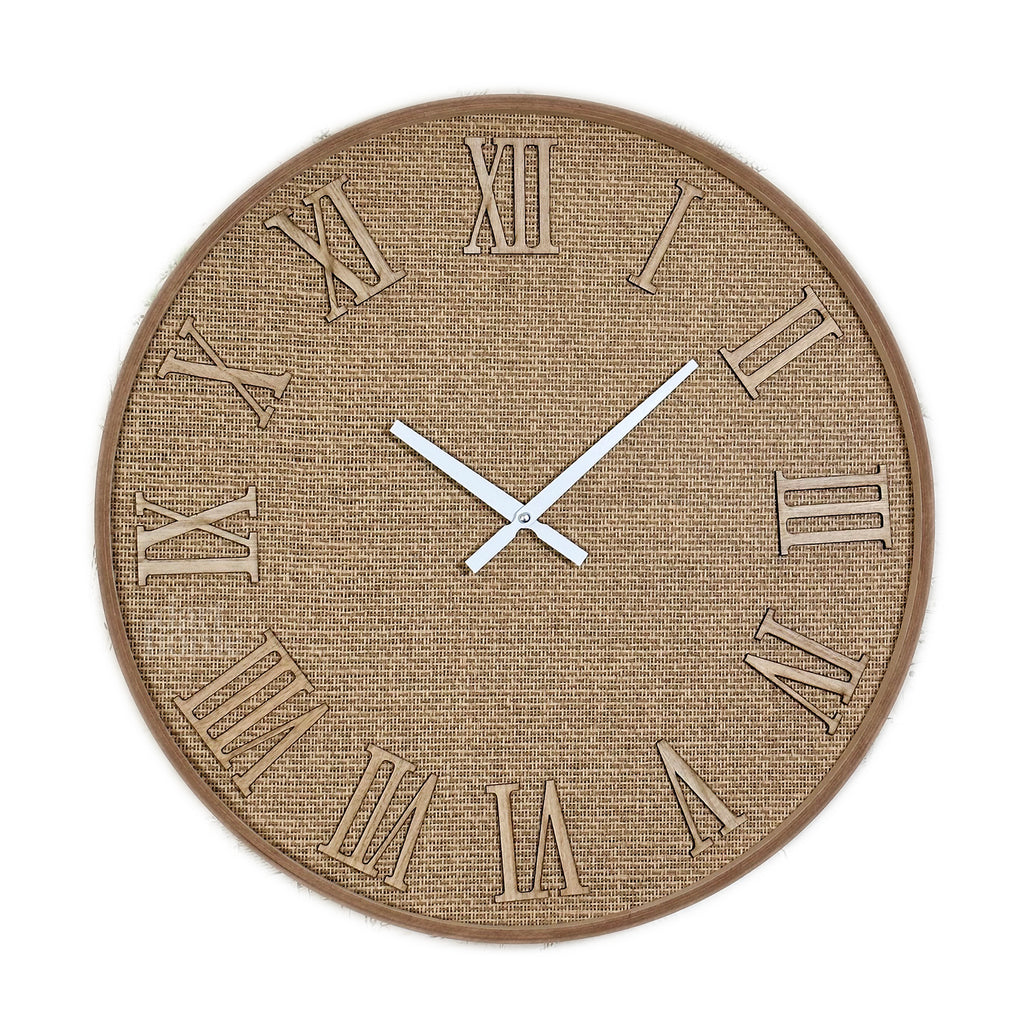 Woven Rattan Wall Clock