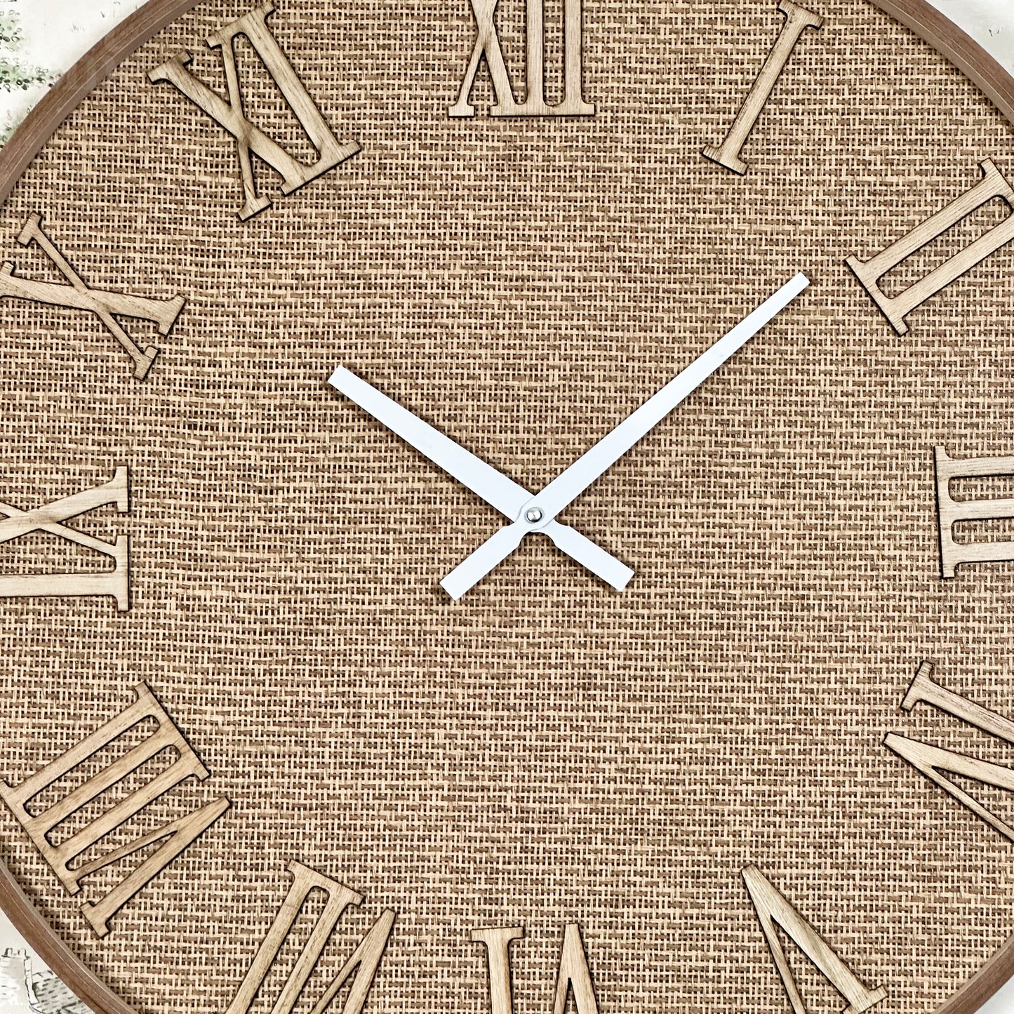 Woven Rattan Wall Clock