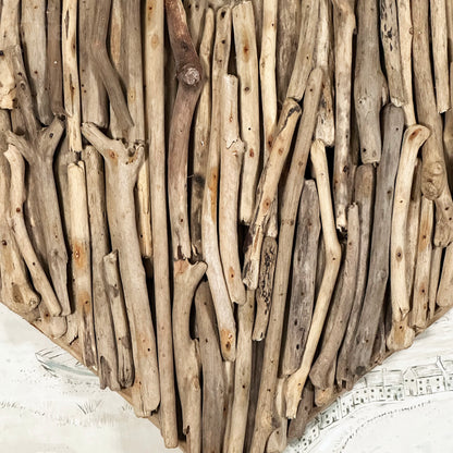 Large Driftwood Love Heart Sculpture