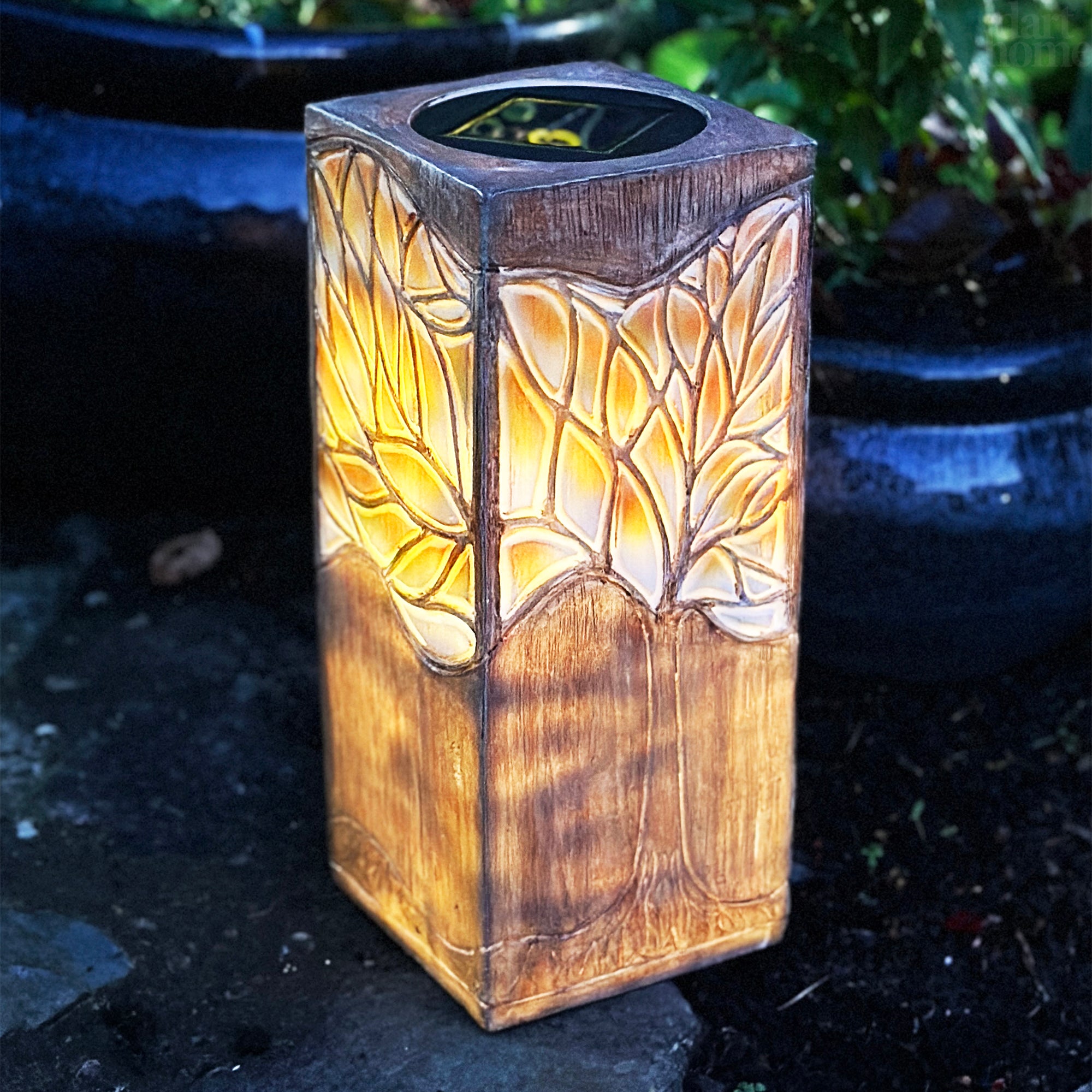 Woodland Trees Solar Garden Light